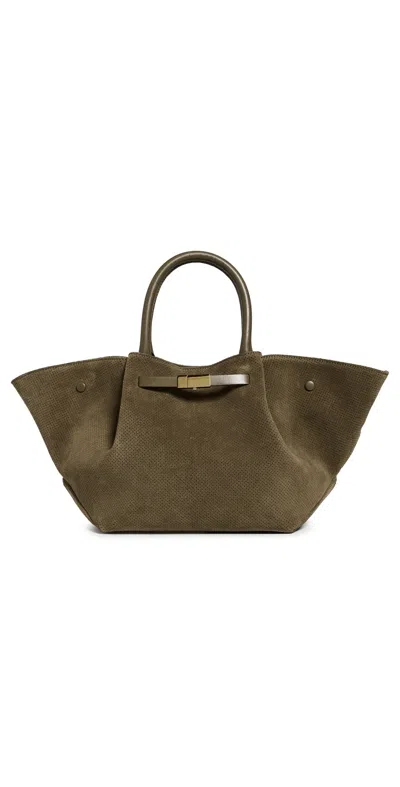 Demellier Midi New York Handbag Deep Khaki In Green