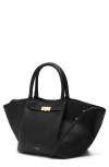 Demellier London Midi New York Leather Tote In Black