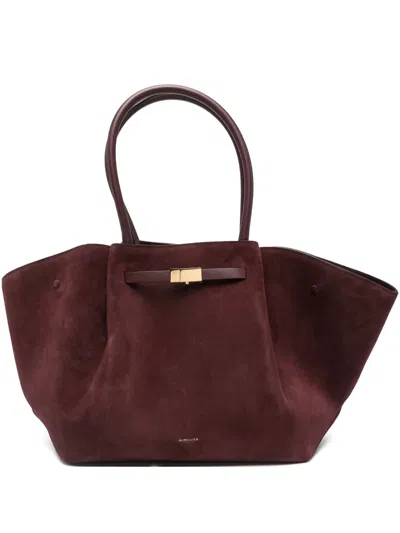 DEMELLIER MIDI NEW YORK SUEDE TOTE BAG