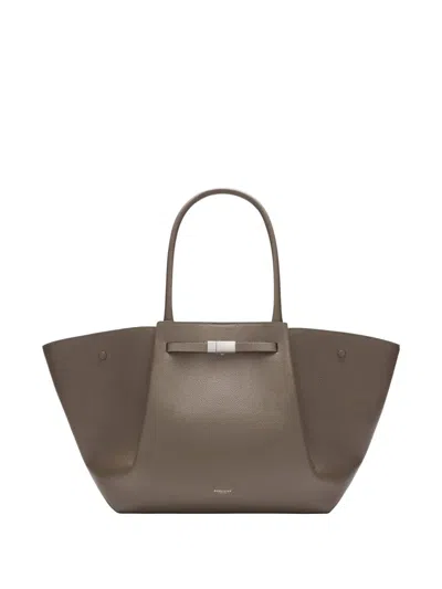Demellier Midi New York Tote Bag In Brown
