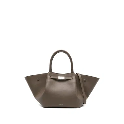 Demellier Midi New York Tote Bag In Brown