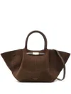Demellier Midi New York Tote Bag In Brown
