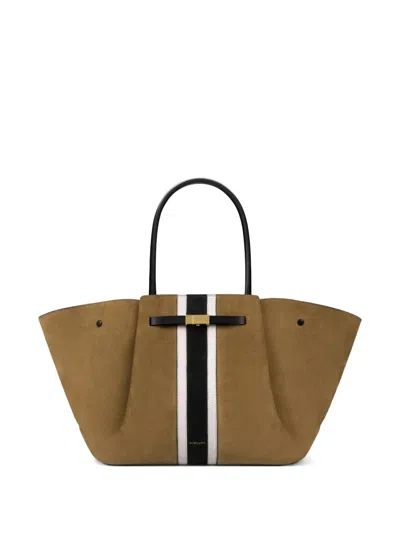 Demellier Midi New York Tote Bag In Purple