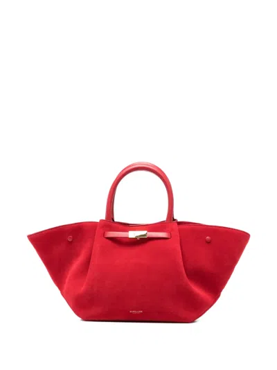 Demellier Midi New York Tote Bag In Red
