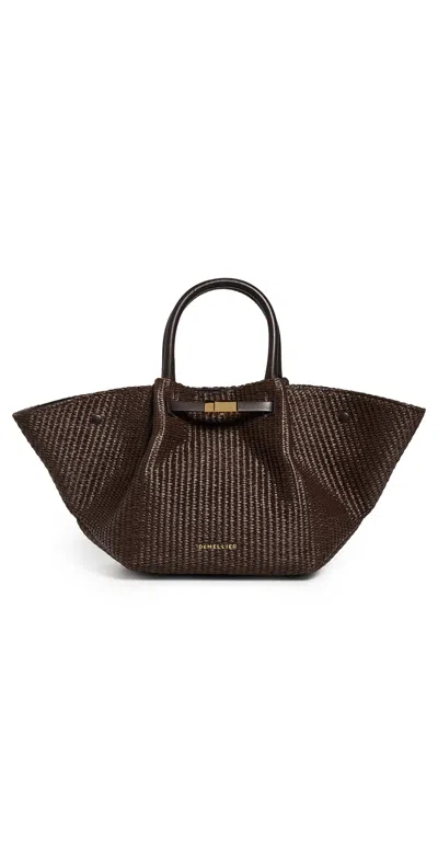 Demellier Midi New York Tote Espresso In Brown