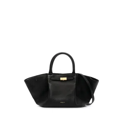 Demellier Midi Tote Bag In Black