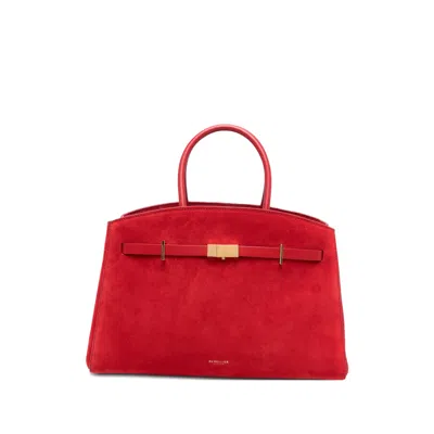 Demellier Midi Tote Bag In Red
