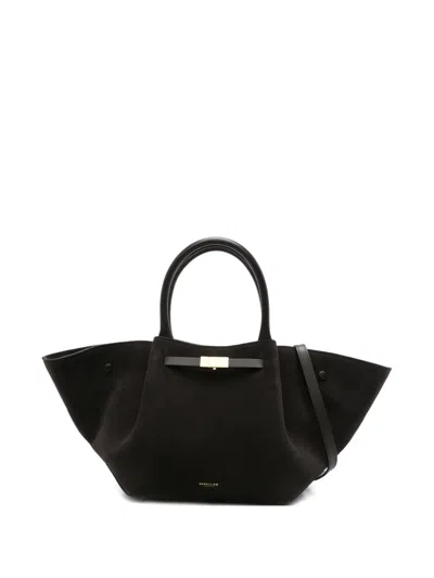 Demellier Mini New York Buckle Tote Bag In Black