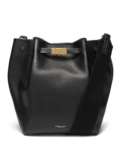 Demellier Large The New York Bucket Bag In Black