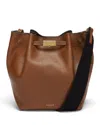 Demellier Women's New York Leather Bucket Bag In Tan/gold