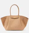 Demellier New York Croc-effect Leather Tote Bag In Beige