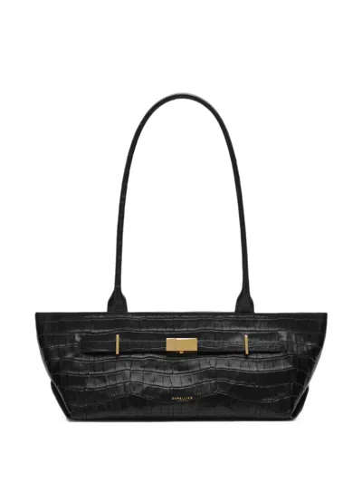 Demellier New York Croc-effect Shoulder Bag In Pink
