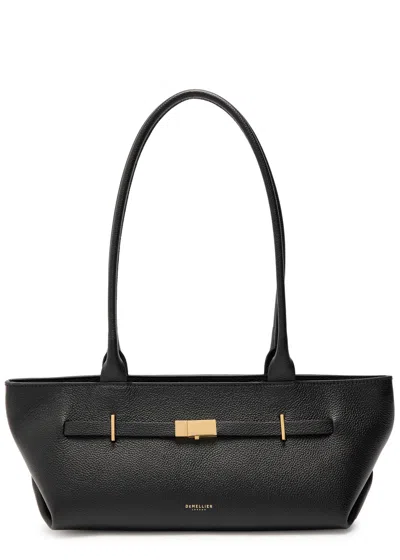 Demellier New York Grained Leather Shoulder Bag
