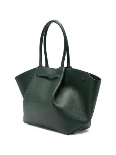 Demellier New York Grained Leather Tote Bag In Green