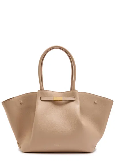 Demellier New York Grained Leather Tote In Nude