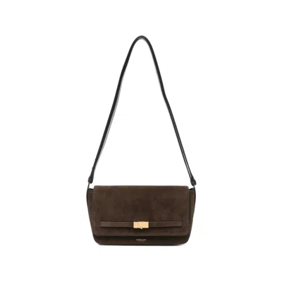 Demellier New York Leather Cross Body Bag In Brown