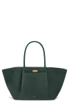 Demellier New York Suede Tote Bag In Forest Green