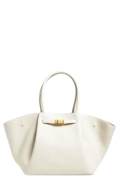 Demellier New York Leather East/west Tote In White