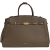Demellier The Hudson Leather Top-handle Bag In Green