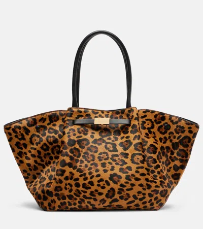 Demellier Tote Bag New York Aus Kalbshaar In Brown