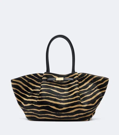 Demellier New York Medium Calf Hair Tote Bag In Multicoloured