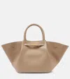 Demellier New York Medium Leather Tote Bag In Brown