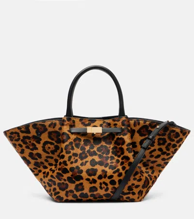Demellier Tote Bag New York Medium Aus Kalbshaar In Brown
