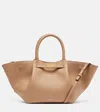 Demellier New York Midi Leather Tote Bag