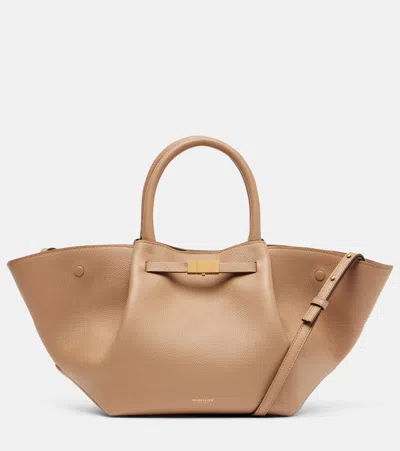 Demellier New York Midi Leather Tote Bag