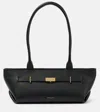 Demellier New York Small Leather Shoulder Bag In Black