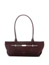 Demellier New York Suede Shoulder Bag In Red