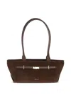Demellier New York Suede Tote Bag In Brown