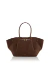 Demellier New York Suede Tote In Brown