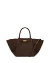 Demellier New York Suede Tote In Brown