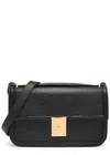 Demellier Paris Crocodile-effect Leather Cross-body Bag In Black