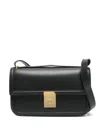 Demellier Paris Crocodile-effect Leather Cross-body Bag In Black
