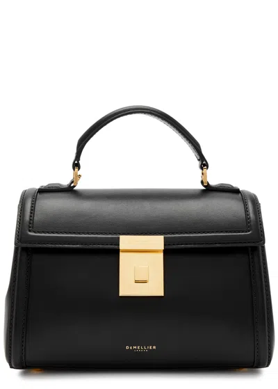 Demellier Paris Leather Top Handle Bag In Black