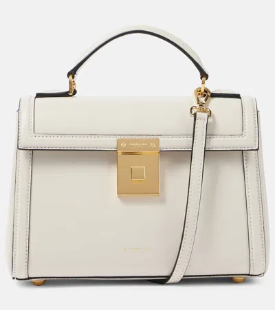 Demellier Paris Smooth Leather Top Handle Bag In Neutrals