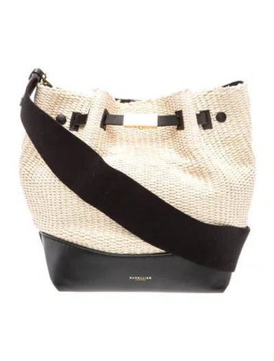Pre-owned Demellier Raffia Shoulder Bag