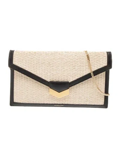 Pre-owned Demellier Rattan Shoulder Bag In Neutral