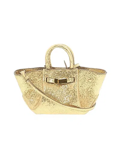 Pre-owned Demellier Satchel In Gold