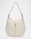 Demellier Siena Crescent Leather Hobo Bag