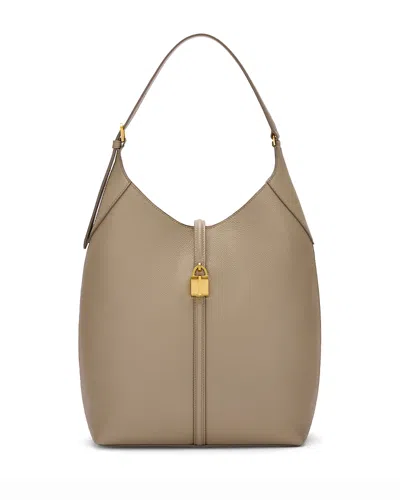 Demellier Siena Large Leather Bucket Bag In Brown