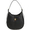 Demellier Siena Leather Hobo Bag In Black