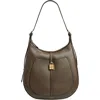 Demellier Siena Leather Hobo Bag In Green