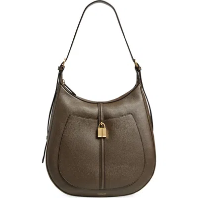 Demellier Siena Leather Hobo Bag In Green