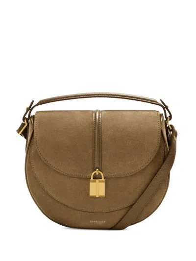 Demellier Siena Saddle Crossbody Bag In White