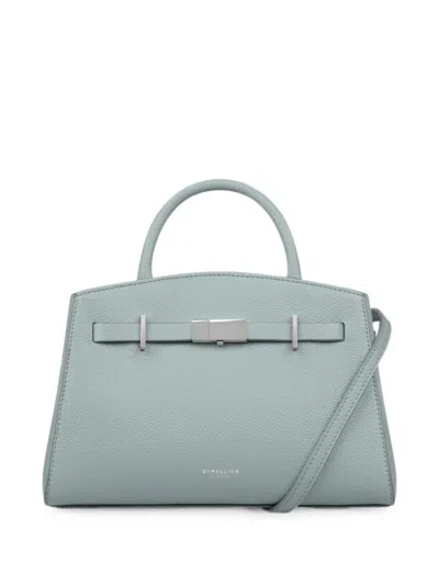 Demellier Small Hudson Grain-leather Tote Bag In Purple