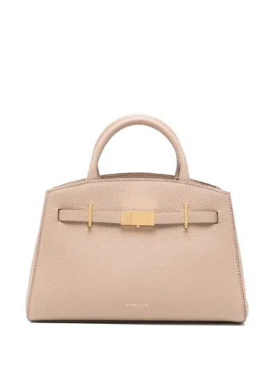 Demellier Small Hudson Leather Tote Bag In Brown