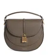 Demellier Small Leather Siena Saddle Bag In Green